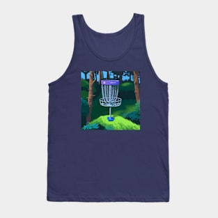 Disc Golf in a Wooded Area Tank Top